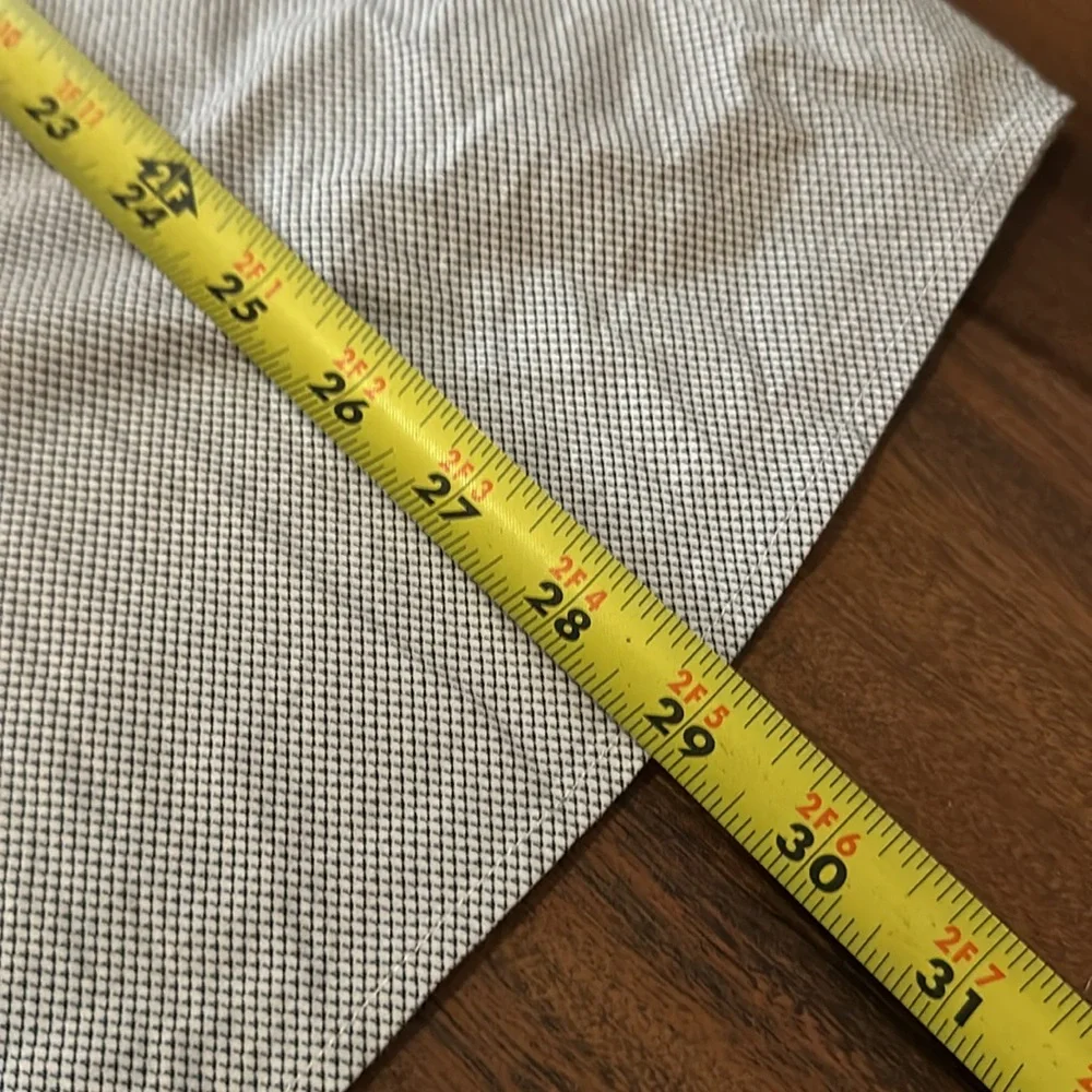 01. Algo Mens Button Down Cotton Long Sleeve Gray/Black Geometric Design Size XL - Picture 9 of 10